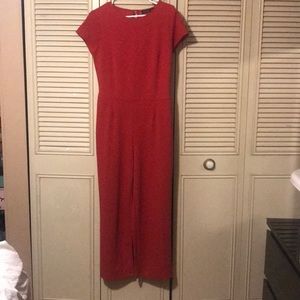 Vibrant red jumpsuit